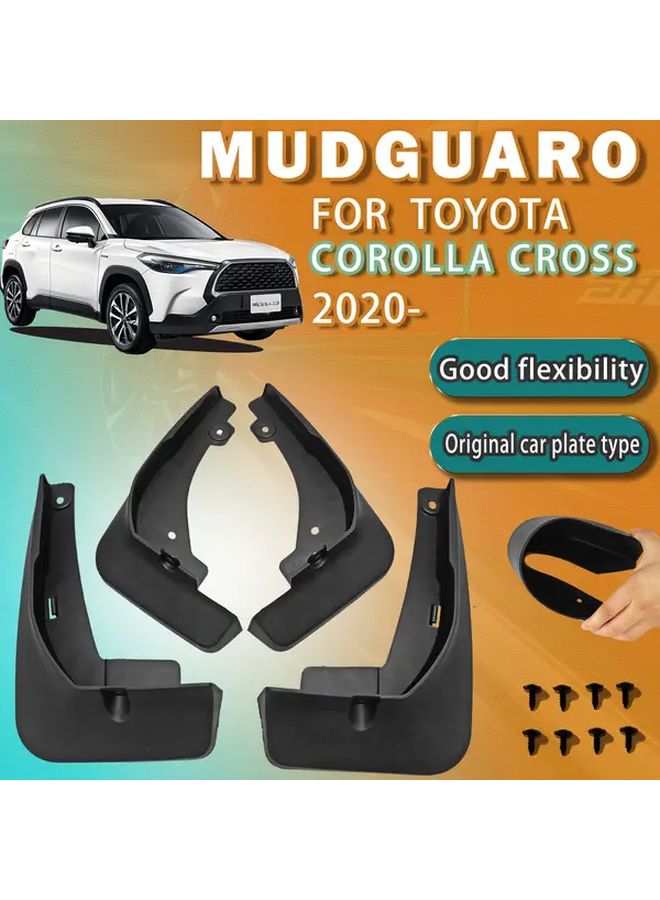 4Pcs Mud Flaps Set For Toyota Corolla Cross 2020 Durable Scratch Resistant Protection - Image 1