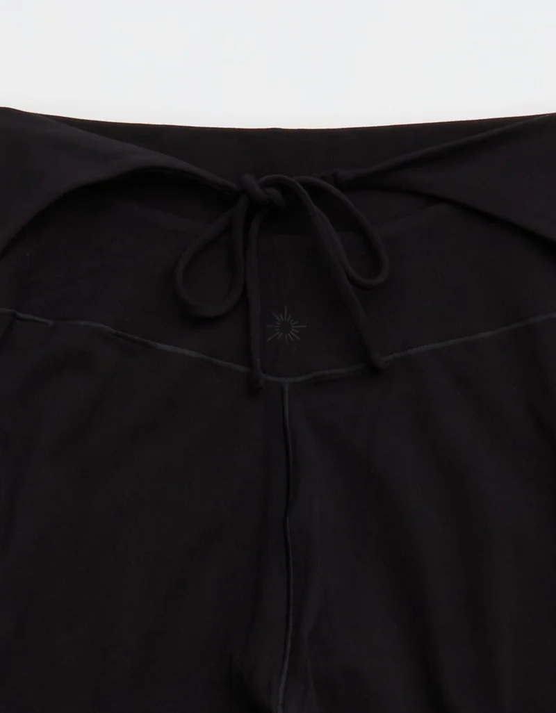 Aerie  OFFLINE By Aerie Real Me XTRA High Waisted Tie Back Trouser for Women | Best Price UAE