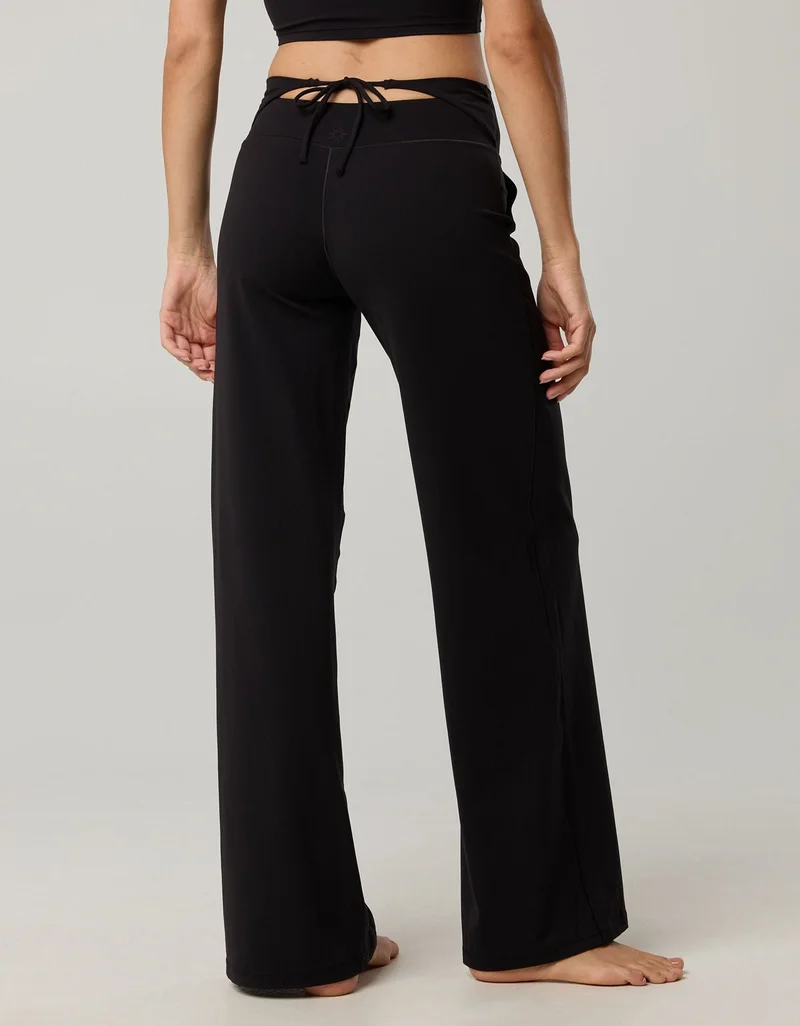 Aerie  OFFLINE By Aerie Real Me XTRA High Waisted Tie Back Trouser for Women | Best Price UAE