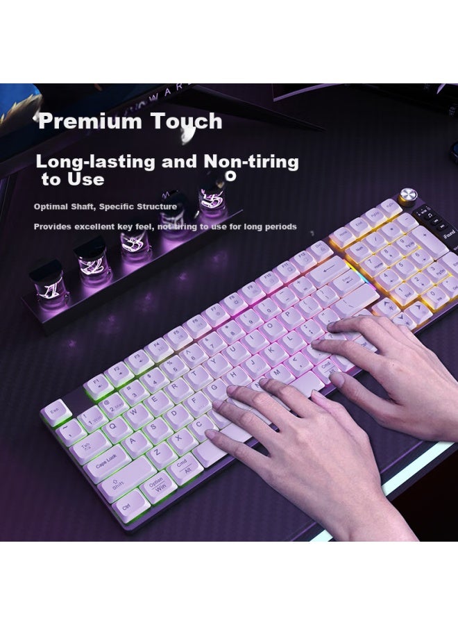 Ifound 183 New Low-profile Mechanical Keyboard Bluetooth Tri-mode Wireless Keyboard Rgb Backlit Keyboard Dual System Office Laptop Keyboard - Image 5