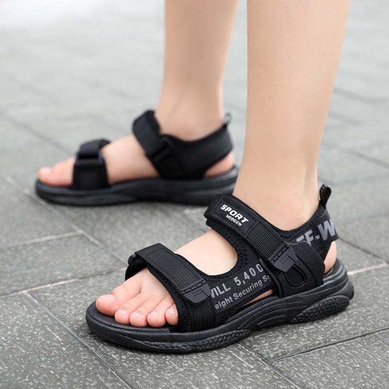 Boys Sandals 2025 Summer Children'S Beach Shoes College And Children'S Shoes Soft Sole Non-Slip Men'S Shoes Outwear Children'S Sandals - Image 2