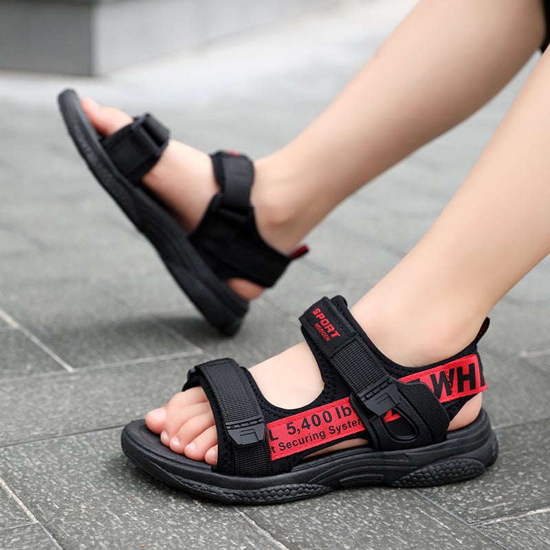 Boys Sandals 2025 Summer Children'S Beach Shoes College And Children'S Shoes Soft Sole Non-Slip Men'S Shoes Outwear Children'S Sandals - Image 4