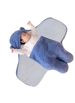 Brandonn Baby Blankets New Born Combo Pack Of Wearable Swaddle Wrapper Security Blanket For Kids For 0-6 Month Babies (Turquoise Blue & Onion Pink, 70 Cm X 70 Cm)  - Image 3