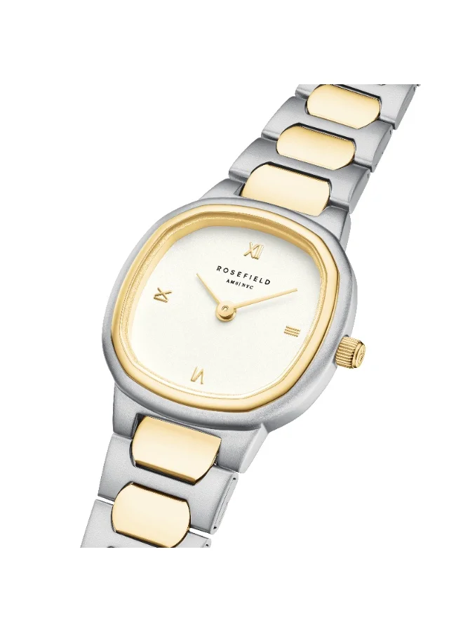 Rosefield  Rosefield Gaia XS Creme Roman Indexes Duotone Watch  | Best Price UAE