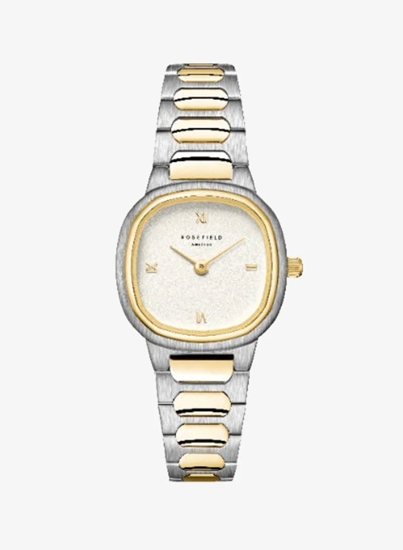 Rosefield Gaia XS Creme Roman Indexes Duotone Watch