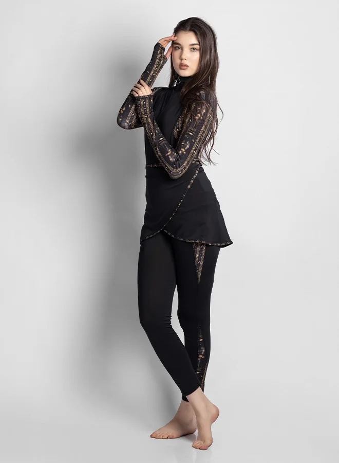 MINERVA SECRETS OBSIDIAN QUEEN- PREMIUM PHARAONIC BURKINI