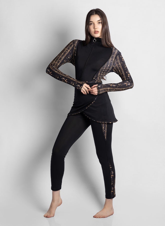 منيرفا سيكرت ملكة الأوبسيديان بوركيني فرعوني فاخر - Image 5