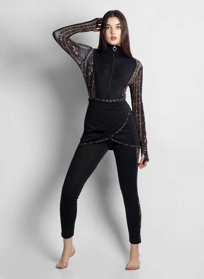 منيرفا سيكرت ملكة الأوبسيديان بوركيني فرعوني فاخر - Image 4