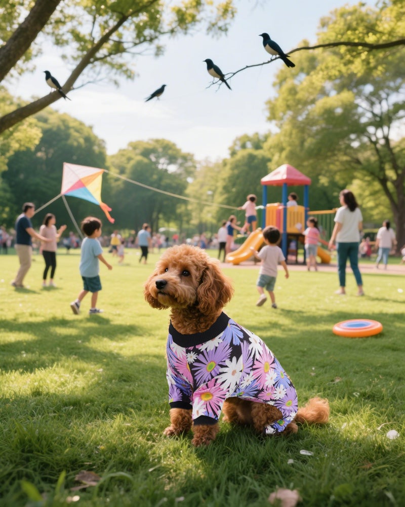 PET SHOW 4 Pack Small Dog Pajamas Girl Doggies Soft Stretchy PJs Paw Floral Puppy Cats Doughnut Ice Cream Onesies Outfits with Sleeve Pets Breathable Summer Clothes Costume S - Image 4