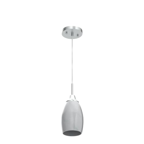 Viinew Mini Glass Pendant Light 4.72" White Swirl Pendant Lights 3-Pack Handblown White Art Oval Glass Hanging Pendant Light for Kitchen Island Dining Room Living Foyer Hallway Entry - Image 4