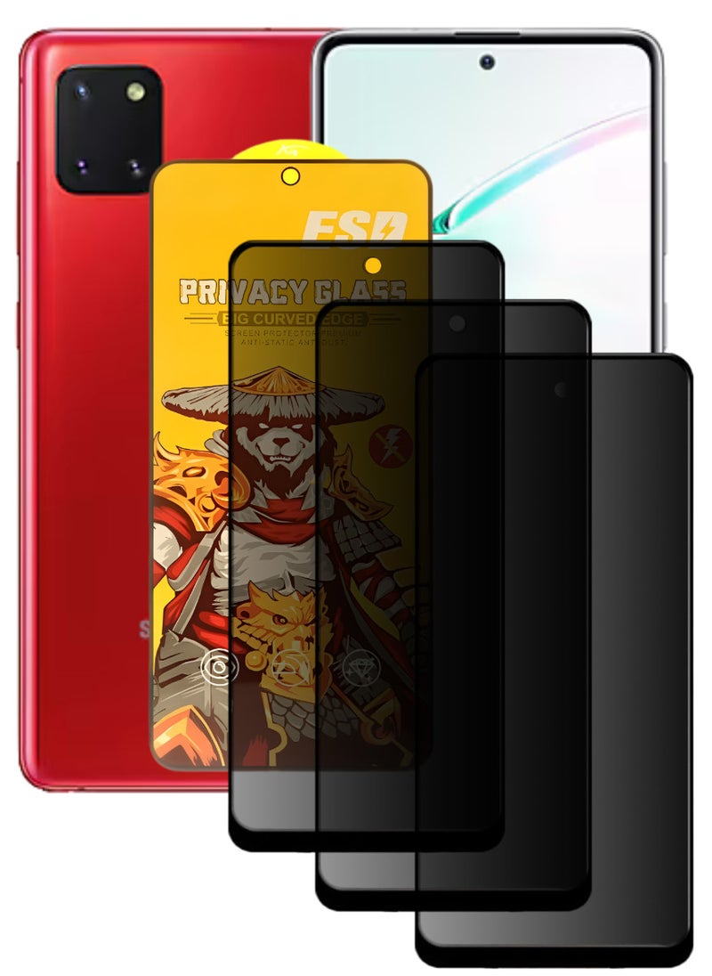 اي اس دي ثلاث قطع، واقي شاشة عالي الجودة لهاتف آسامسونج جالاكسي نوت 10 لايت - Image 1