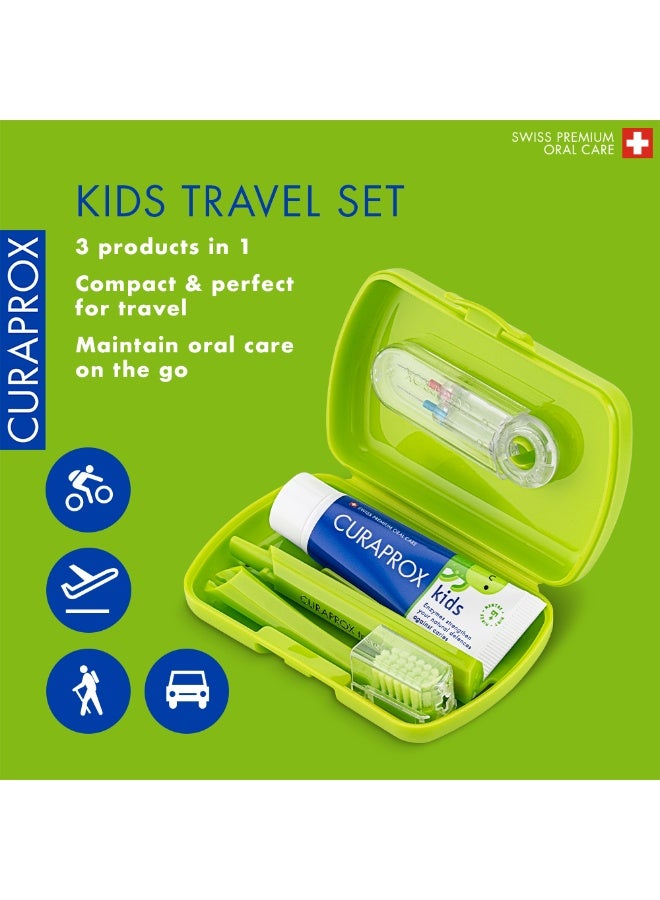 Curaprox Kids Travel Set Green - Image 2
