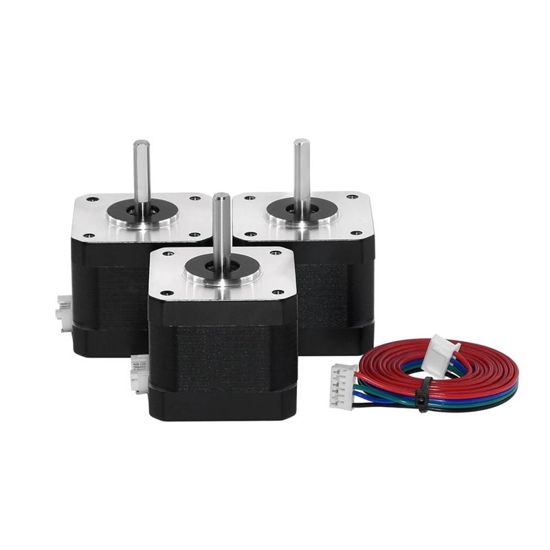 Nema 17 Stepper Motor 3Pcs 17HS4401S 1 5A 4 Lead With Dupont For 3D Printer CNC Engraver - Image 2