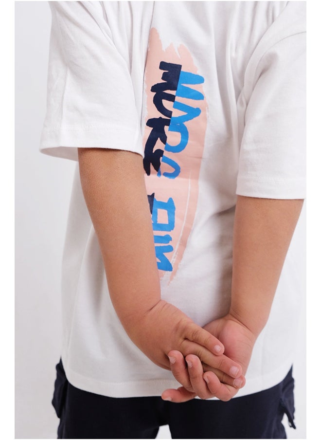 playmore - "More Fun Please" Short-Sleeved T-Shirt - Image 1