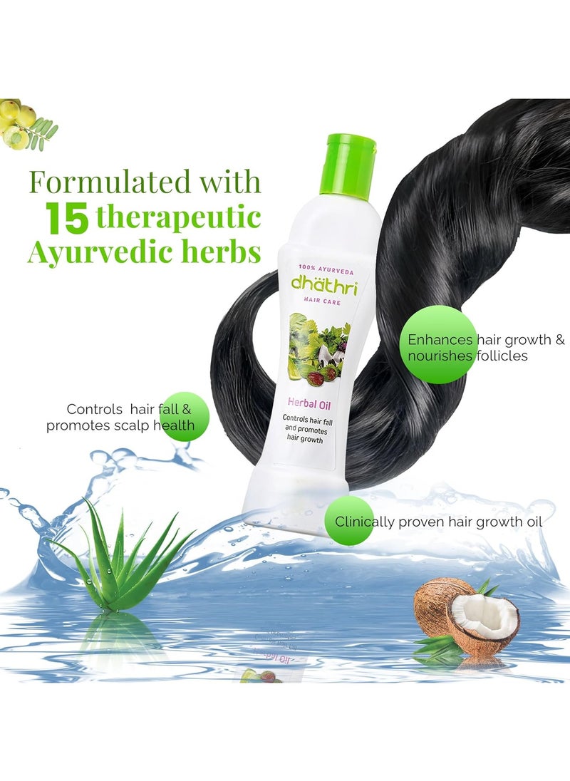 dhathri - Dhathri Hair Care Herbal Oil Ayurvedic Oil for Hair Growth Control Hair Fall and Promotes Hair Growth 100ml - Image 1