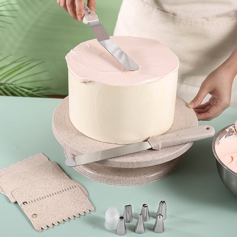 Cake Turntable Decorating Turntable Decorating Table Baking Tray Rotating Table Birthday Home Cake Tool Diy - Image 3