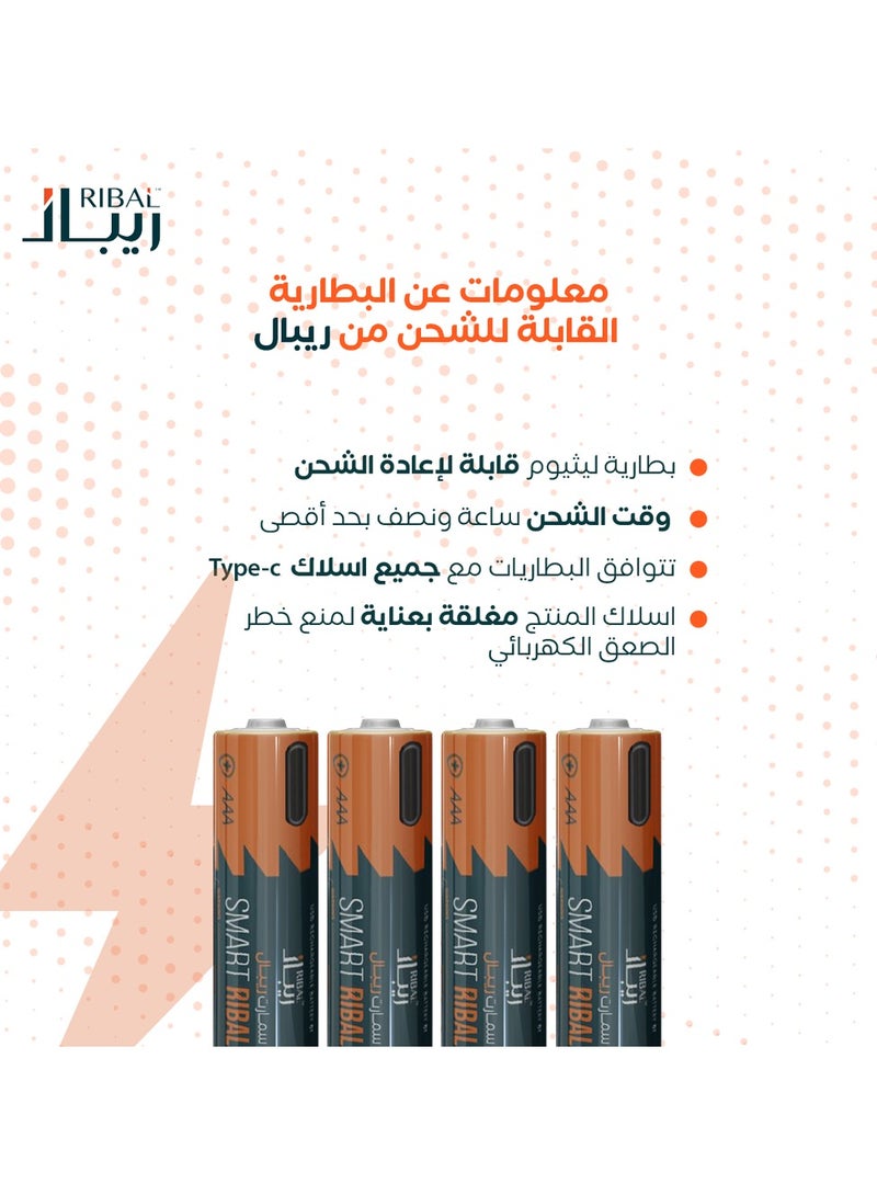 RIBAL 8 rechargeable batteries | (Remote size) Smart Repal  - Image 3