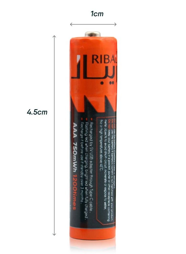 RIBAL 8 rechargeable batteries | (Remote size) Smart Repal  - Image 5
