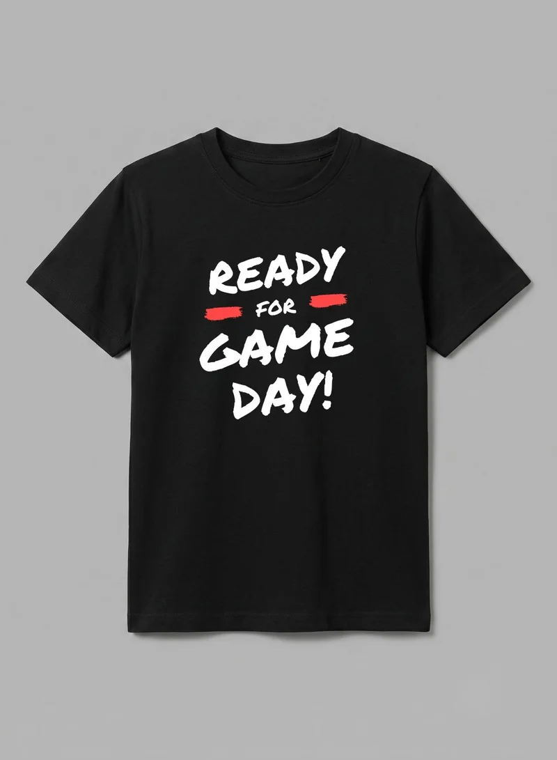 بيبي كلو Black Ready For Game Day Kids T-Shirt