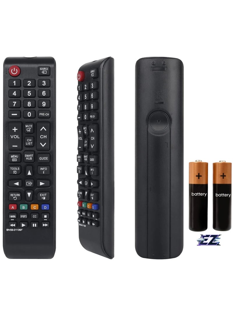 ELTRAZONE Universal Remote Control for Samsung Smart LED TV LCD HDTV BN59-01199F Replacement UN40JU6700 UN48JU6700 UN55JU6700 UN65JU6700 6520 UN32J5205 7500 9500 etc with battery - Image 1