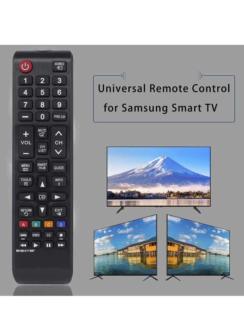 ELTRAZONE Universal Remote Control for Samsung Smart LED TV LCD HDTV BN59-01199F Replacement UN40JU6700 UN48JU6700 UN55JU6700 UN65JU6700 6520 UN32J5205 7500 9500 etc with battery - Image 4