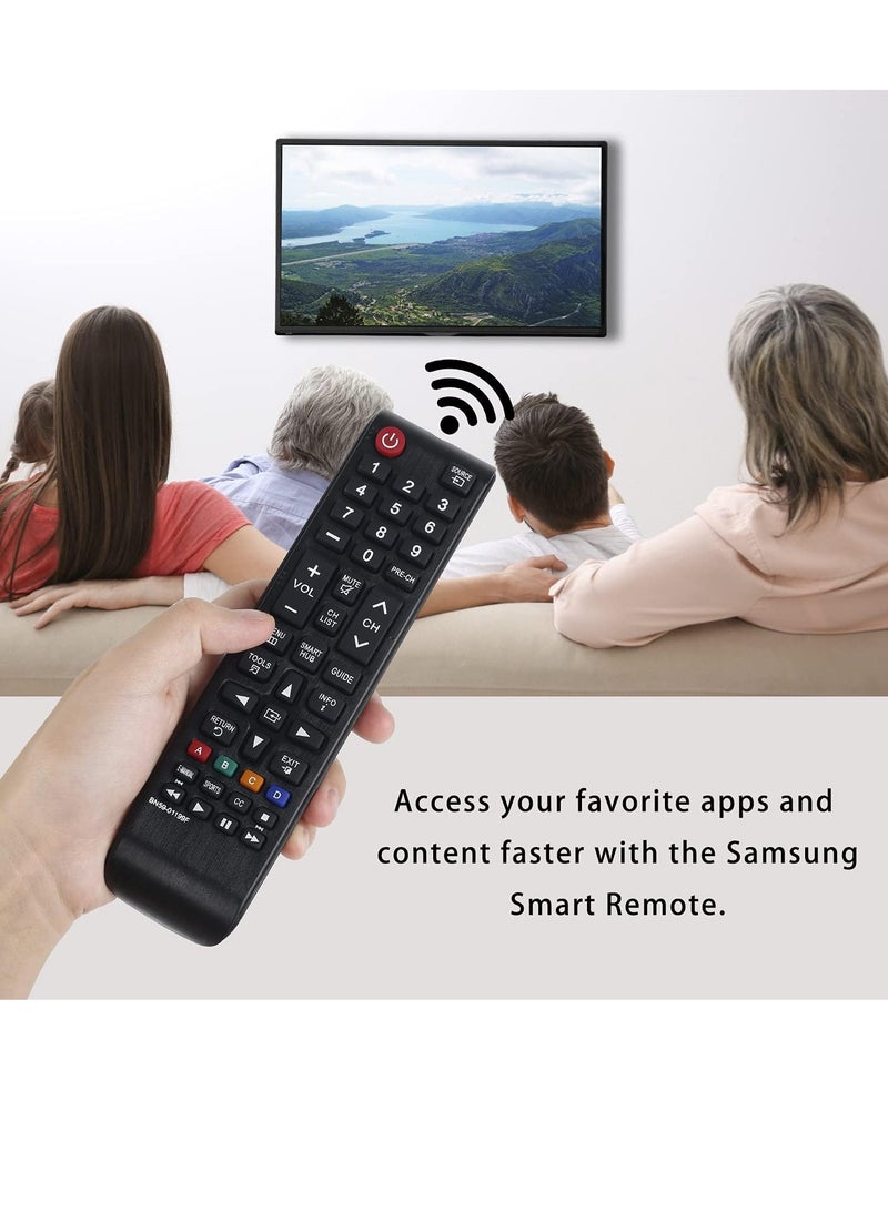 ELTRAZONE Universal Remote Control for Samsung Smart LED TV LCD HDTV BN59-01199F Replacement UN40JU6700 UN48JU6700 UN55JU6700 UN65JU6700 6520 UN32J5205 7500 9500 etc with battery - Image 5