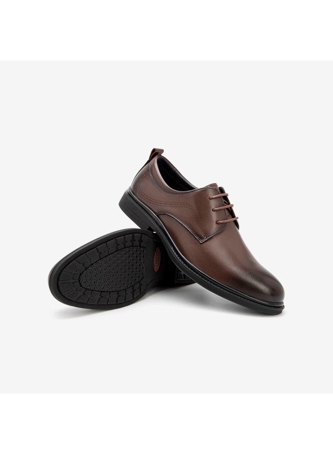 Bata Formal Shoes For Men, Breathable Cowhide And Sheepskin Brogue Business Commute Wedding Shoes, Brown-eka01 Cowhide, Size 42 - Image 3
