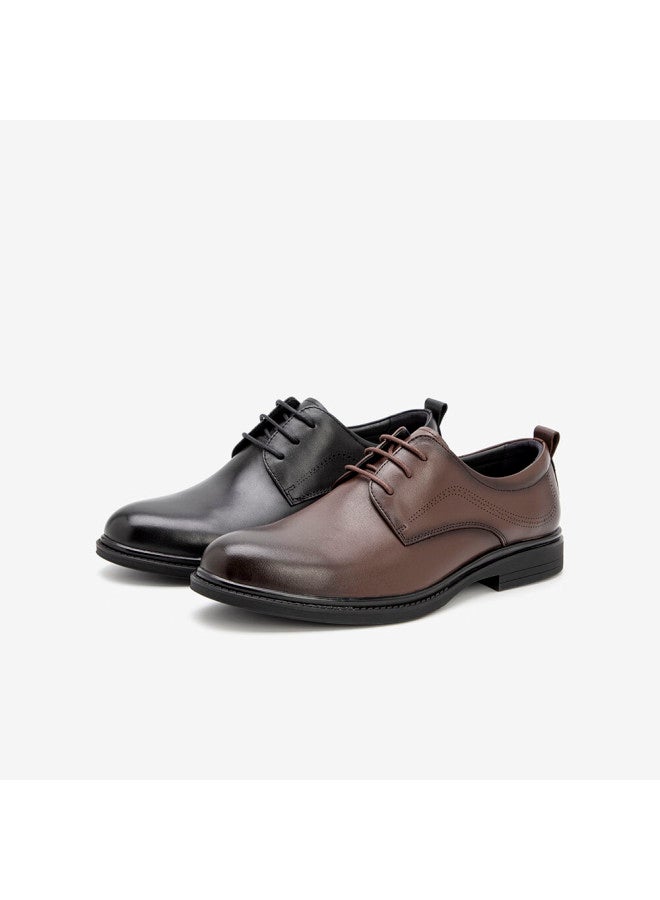 Bata Formal Shoes For Men, Breathable Cowhide And Sheepskin Brogue Business Commute Wedding Shoes, Brown-eka01 Cowhide, Size 42 - Image 4