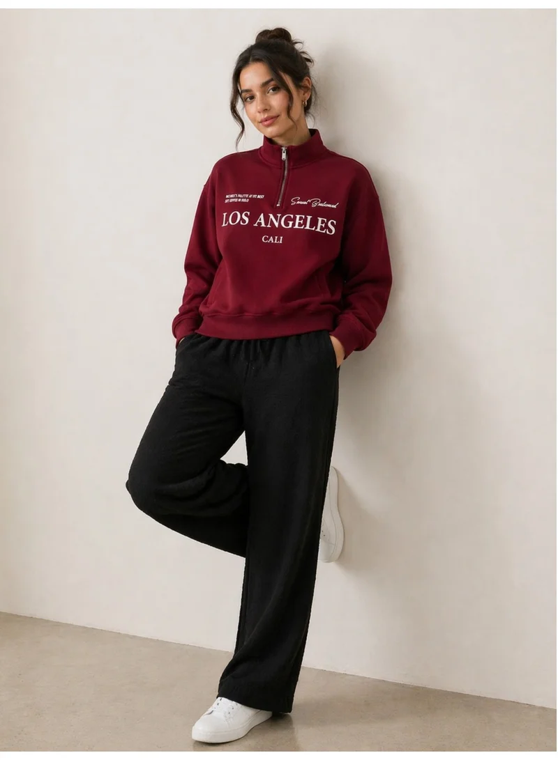 Victor And Jane  Black Wide Leg, High Waist Trousers for Women for Women | Best Price UAE