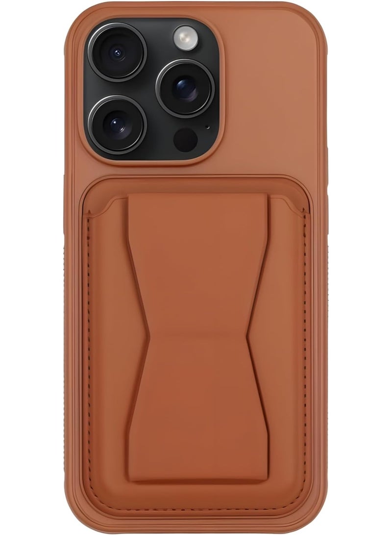 Mlbose iPhone 13 Pro Case Cover Shockproof Back Card Storage & built-in Kickstand Case PU leather for a stylish look Back Cover For iPhone 13 Pro 6.1-inch - Image 3