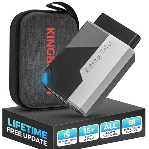 KINGBOLEN Ediag Elite OBD2 Scanner Bluetooth, Bi-Directional Control Scanner All System Diagnostic Tool for iOS & Android, 15+ Hot Reset, CANFD Protocol, FCA AutoAuth, No Subscriptions Lifetime Update - Image 1