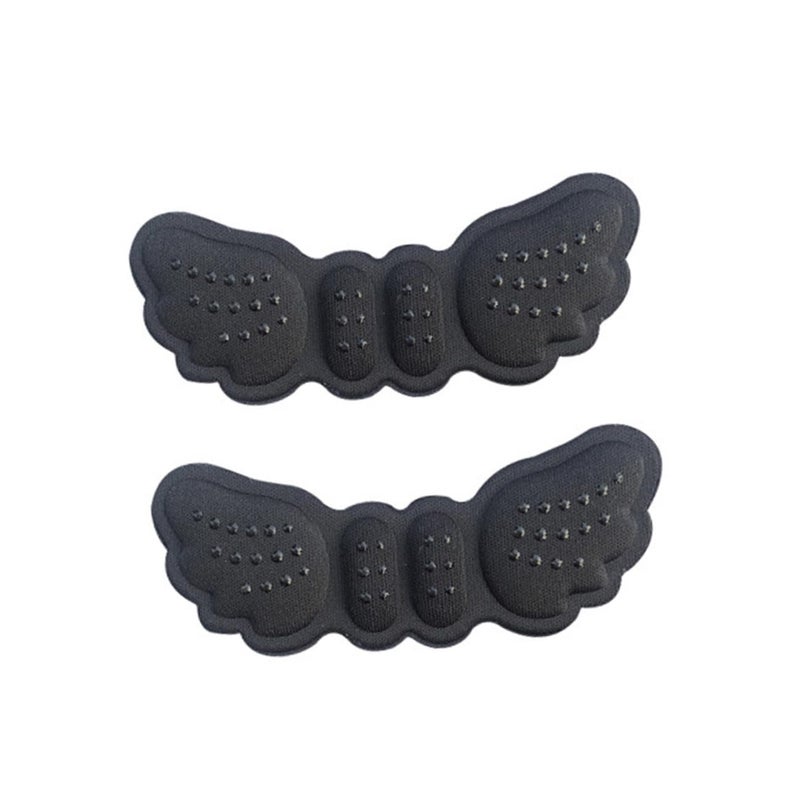 3 Pairs Thin Anti Wear Self Adhesive Heel Patches Blister Pads Wings Design For Shoe Protection - Image 3