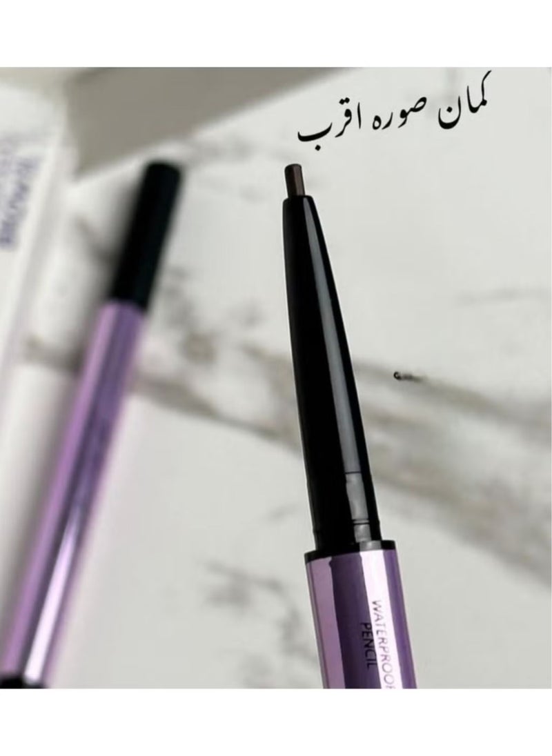 ريال بيوتي قلم حواجب مقاوم للماء يدوم طويلاً، بني غامق 002  - Image 4
