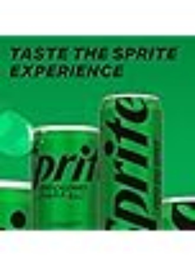 Sprite Zero Sugar Carbonated Soft Drink – 330ml Can (24 Units) - Image 2
