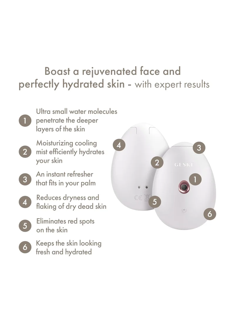 جيسكي SmartAppGuided Facial Hydration Refresher | 4 in 1 | Water Atomiser | Face Steamer | Water Spray | Face Mister | Facial Cleansing Device | Spray Mist | Cosmetics | Natural Glow - Starlight