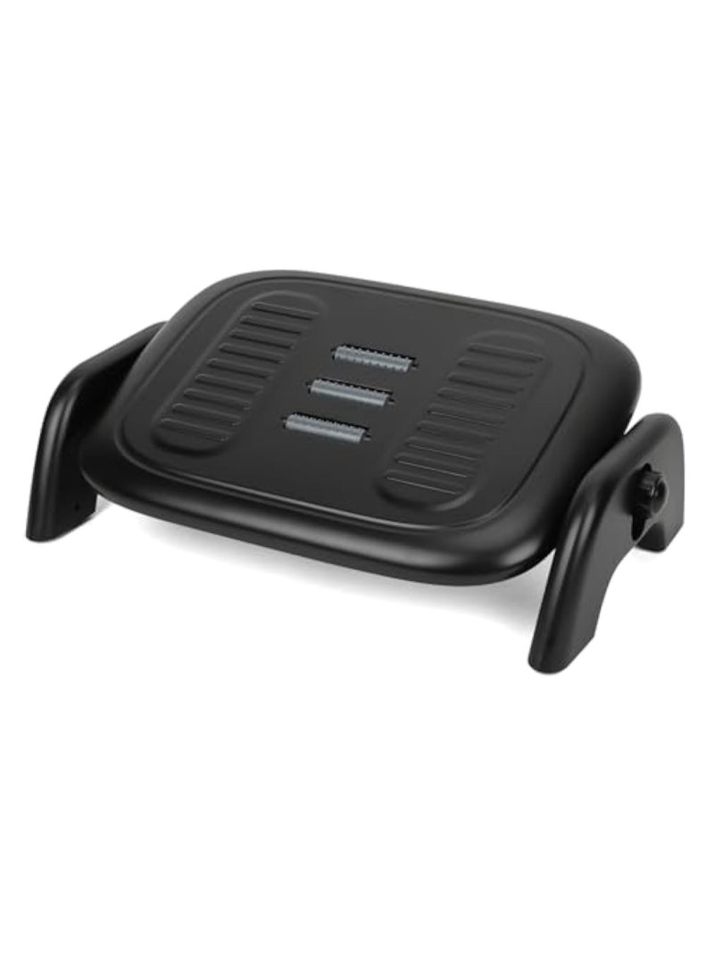 Hihonor Foot Rest for Under Desk at Work, Adjust The Tilt Angle and Height Under Desk Footrest，Work from Home Massage Decompression Foot Rest（Black）  - Image 1