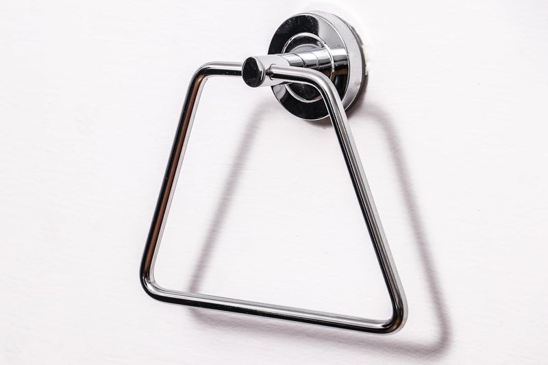 OCCURA OCCURA Stainless Steel Napkin Hanger for Washbasin/Napkin Holder for Bathroom/Towel Ring for Shower Area Anti Corrosive Steel Elegant Look Triangle Shape Napkin Ring, Bathroom Accessories  - Image 2