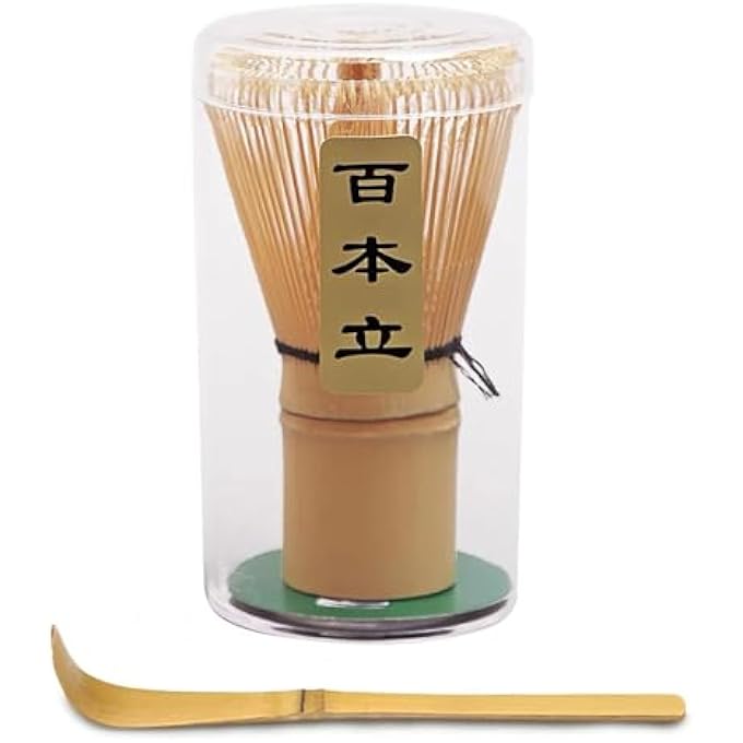 OZORI Matcha Stirrer Matcha Ceremony Accessory Matcha Brush And Bamboo ScoopHandmade From Natural Bamboo TwoPiece Set - Image 1