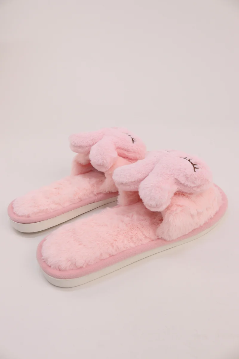 Viny PINK VINY Women's Plush Fur Home Slippers | Soft Teddy Bear Indoor Slippers | Cozy Carpet Slides for Daily Wear & All-Season Comfort for Women | Best Price UAE