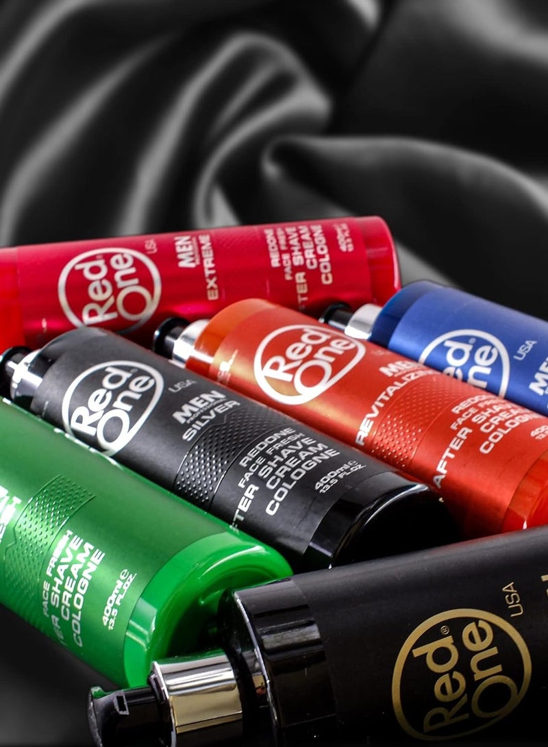 ريد ون كريم كولونيا ما بعد الحلاقة جولد للوجه 400 مل – عطر يدوم طويلاً وراحة للبشرة - Image 5