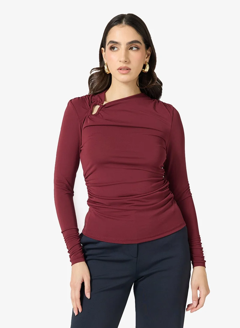 تيد بيكر بلوزة بأكمام طويلة مع تفاصيل معدنية