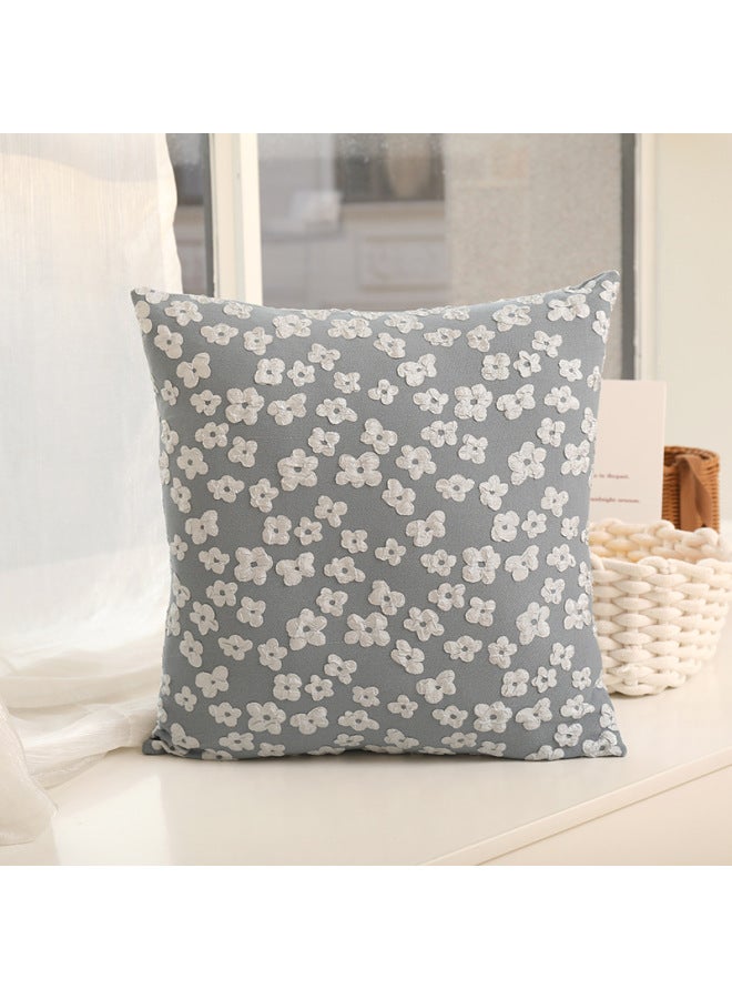 New Trendy Instagram-style Solid Color Plum Blossom Tufted Cushion Cover For Living Room Sofa And Car Direct