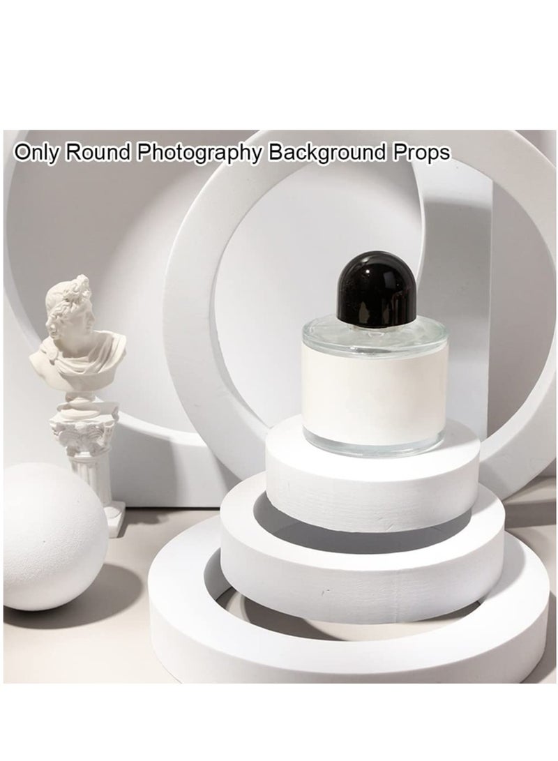 5pcs Hard Foam Shapes Makeup Tools Studio Shooting Props Geometric Cube Cosmetics For Lipstick Craft Photography Background (White) - Image 2