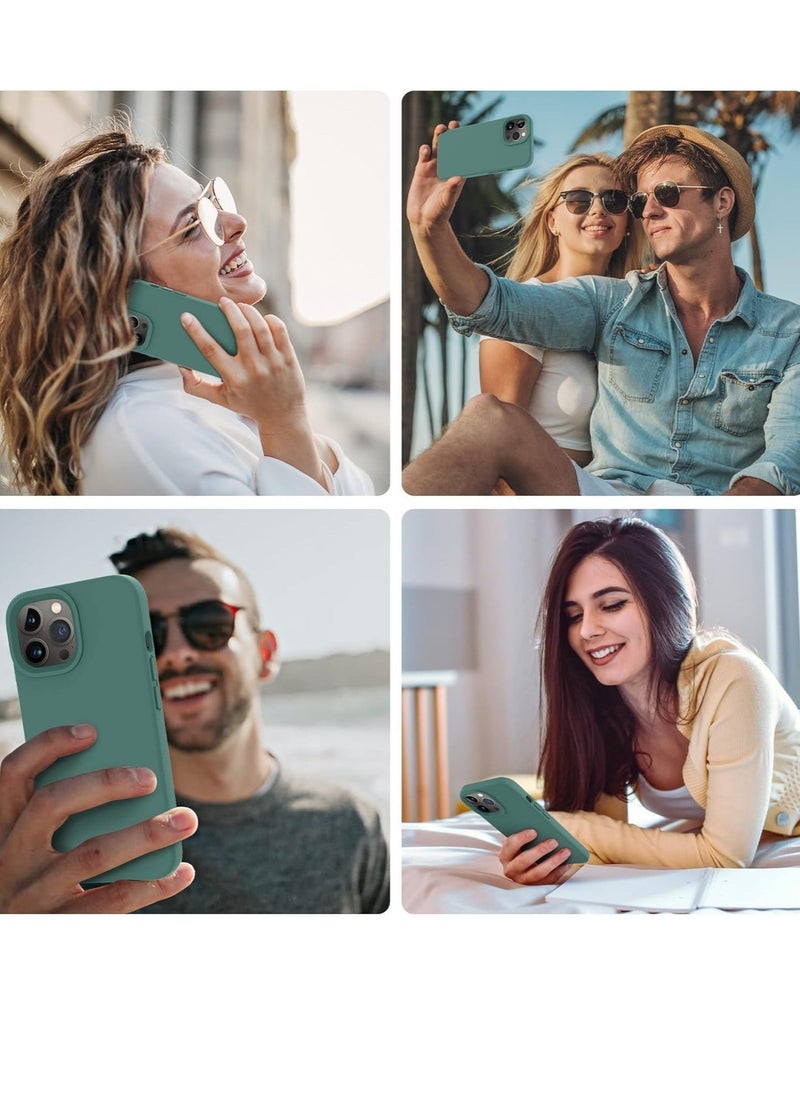 Case for iPhone 15 Pro Max Cover Green Slim Fit Soft Back TPU Cover Flexible Silicone Cover Matte for iPhone 15 Pro Max - Image 5