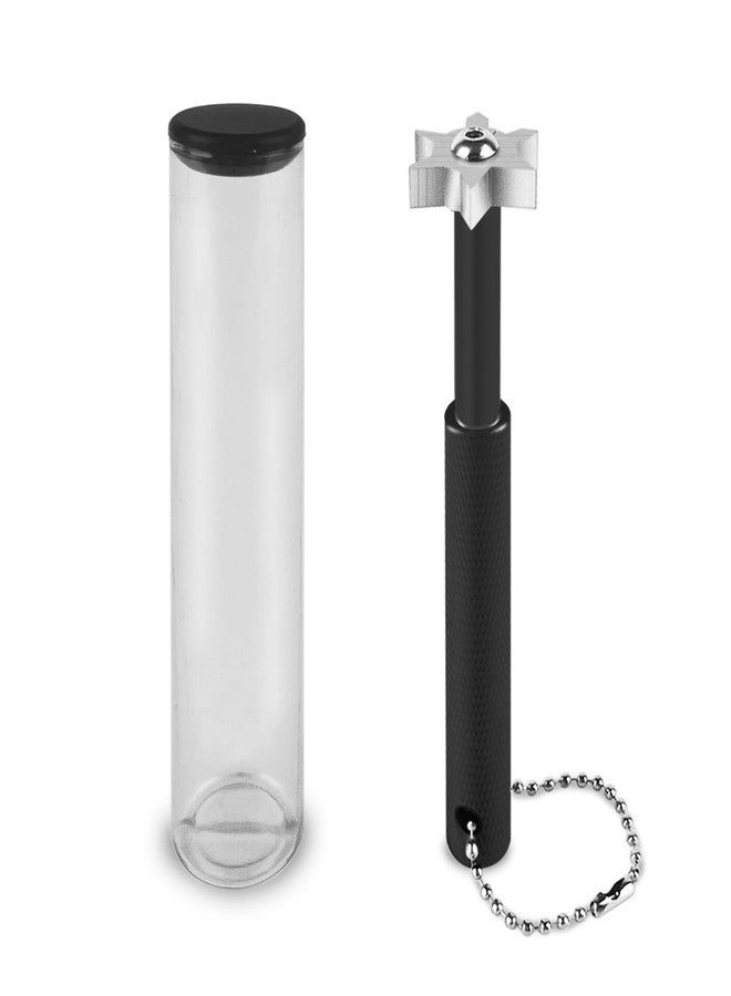 Ykimok Golf Club Groove Sharpener with 6 Heads, Re-Grooving and Cleaning Tool for Irons and Wedges, Groove Sharpener with Storage Tube, Black - Image 1