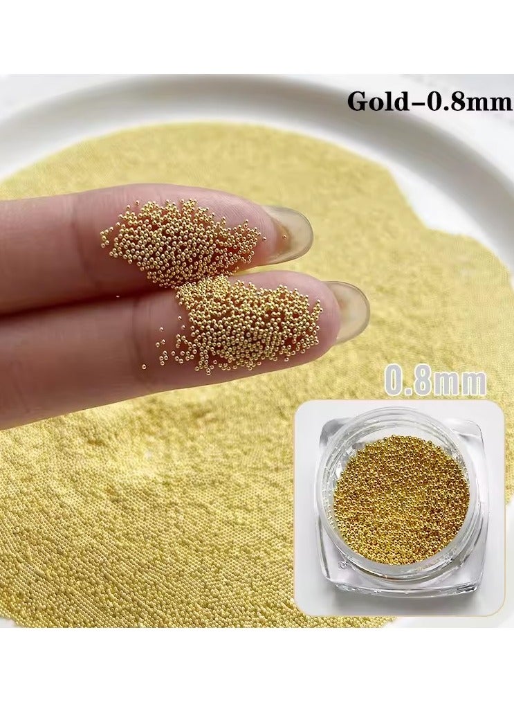 Goolsky Nail Art Beads Steel Ball Metal Micro Caviars Alloy Nail Art Rhinestones Jewelry Manicure Accessories DIY Ornaments - Image 1