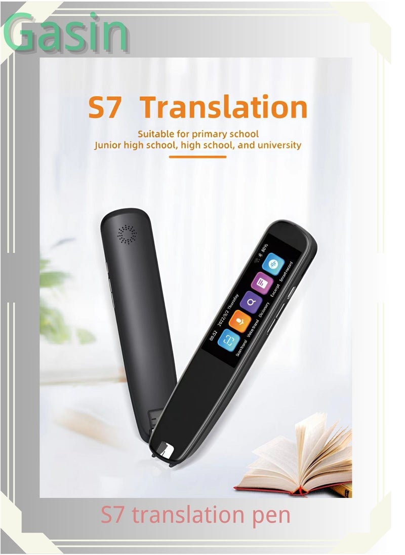Gasin - AI Language Translator & Electronic Dictionary – Real-Time Voice Translation into Arabic and 60+ Languages, Supports Online Instant Translation, Equipped with Scanning and Reading Functions - Image 1