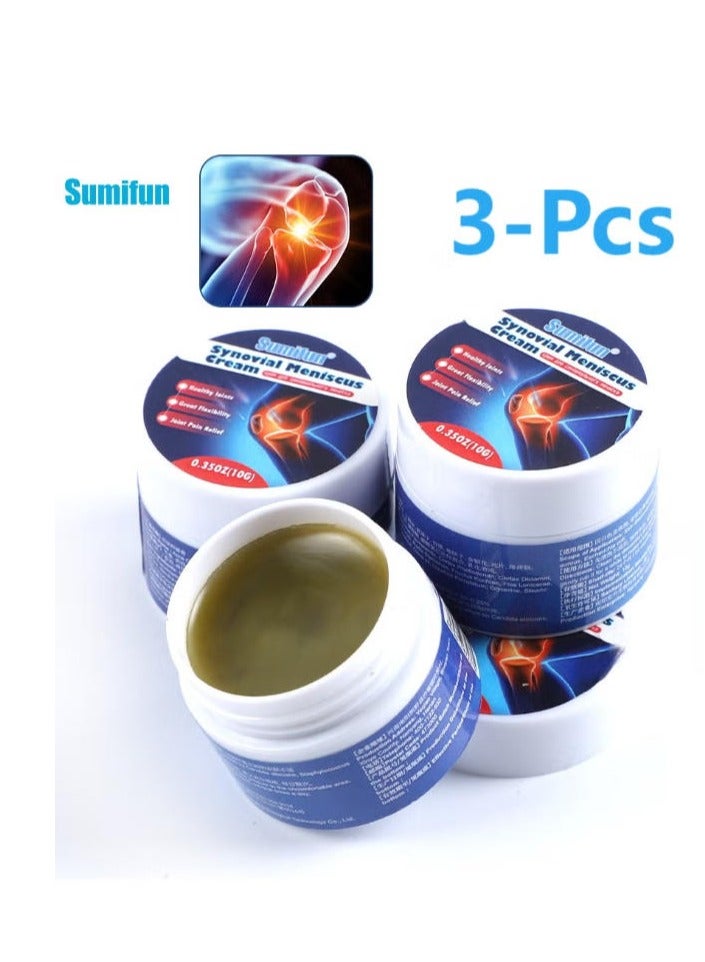 سوميفون مرهم سومي فون لتخفيف آلام مفصل الركبة، 3 قطع لعلاج التهاب الأوتار وآلام القدم والمفاصل والعظام، كريم للغضروف الزليلي - Image 1