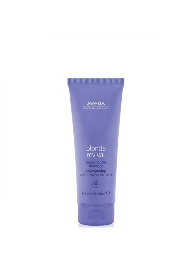 AVEDA - Aveda Blonde Revival Purple Toning Shampoo 40ml - Image 1
