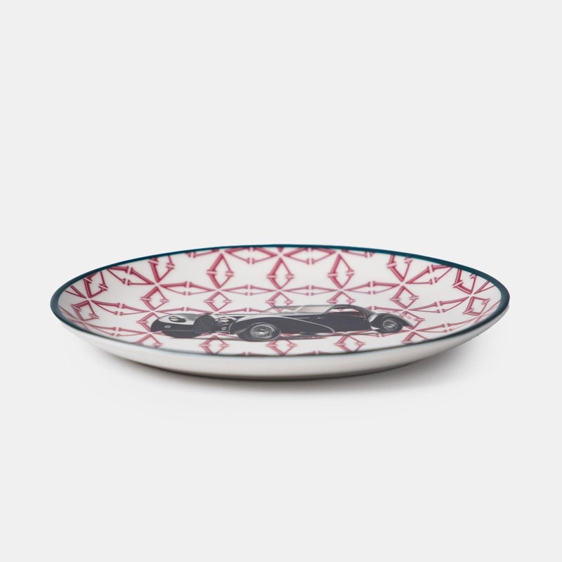 VITELLI DESIGN STUDIO Classic Cars 40's 21 Cm Porcelain Boat Plate - Image 3